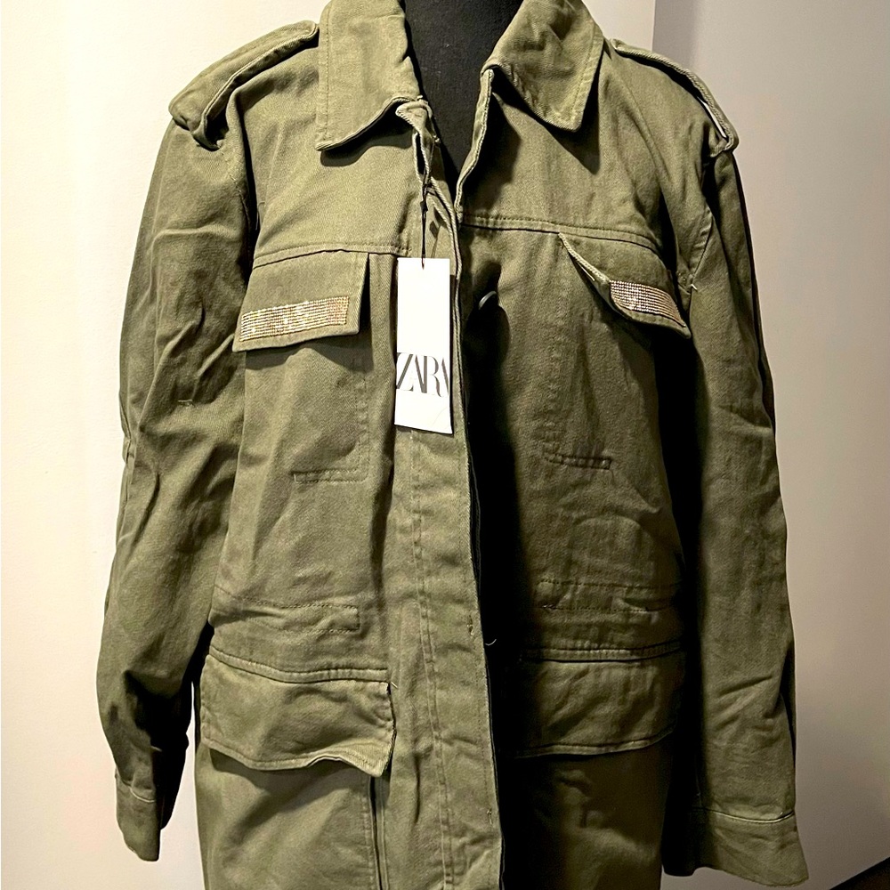 New Zara Army Jacket - size XL
